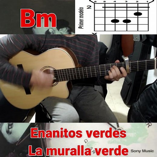 La muralla verde, enanitos verdes + acordes para guitarra #viral #musica #acordes