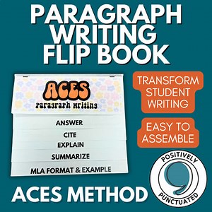 ACES Paragraph Writing Flip Book | Grades 6-12, Low Prep