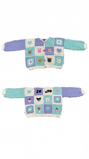 Skzoo Patchwork Cardigan Crochet Pattern