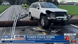Video: Power poles down
