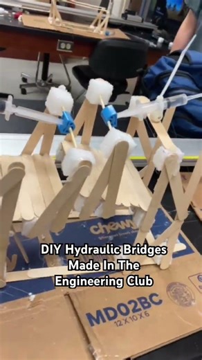 DIY Hydraulic Bridges #engineering #diy #hydraulic #stemprojects #education #college #school #smart