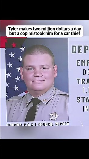 Part 2: Tyler makes 2 million dollars a day, but a cop mistook him for a car thief #shorts #police