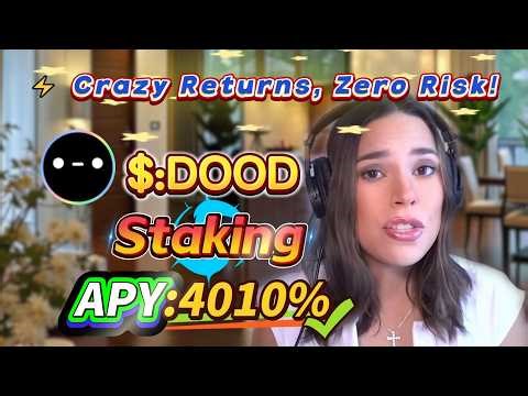 🚀 Solana zero-risk mining tutorial — real DOOD staking with 4010% APY rewards delivered!