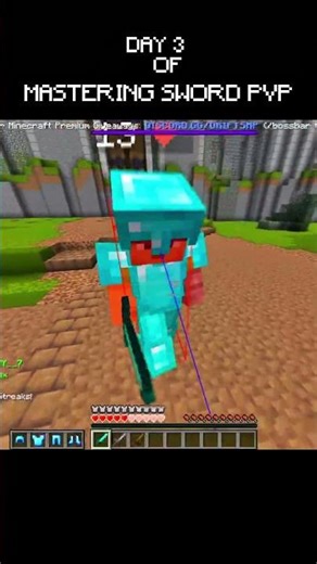 Day 3 of mastering sword pvp #macepvp #minecraft;#gaming #pvp #mcpe #minecraftpe #clips #mcpe #cpvp