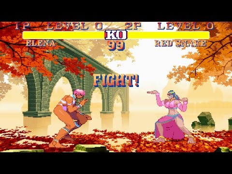 M.U.G.E.N Fights: Elena vs Red Snake