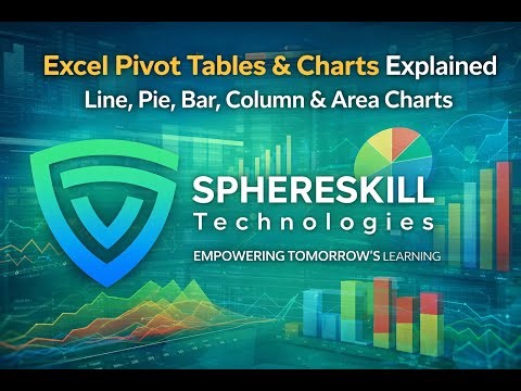 Excel Pivot Tables & Charts Explained | Line, Pie, Bar, Column & Area Charts