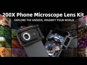 New | Spider Farmer 200X Phone Microscope Lens | LED & UV Lights + CPL Filter | Tutorial