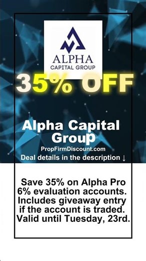 Alpha Capital Group Discount - 35% OFF Alpha Pro 6% Plan + Giveaway Entry