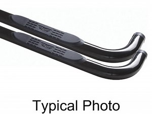 Rampage Round Nerf Bars - 3" Diameter - Textured Black Powder Coated Steel Rampage Nerf Bars - Runni