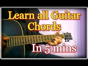 Learn All Guitar Chords in 5 minutes | Hindi Explanation