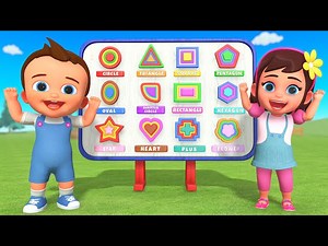 Learn Shapes with Baby! Trace Wooden Board & Fun Educational Color Games for Kids | 4K - Videos For Kids