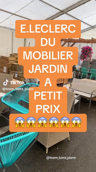 Mobilier de jardin à petit prix chez E.Leclerc