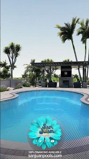 The Venetian – A Modern, Free-Form Pool with Deep End Bench - San Juan Pools