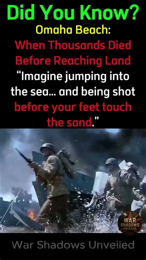 Omaha Beach: When Thousands Died Before Reaching Land #OmahaBeach #DDay #worldwar2 #HistoryShorts