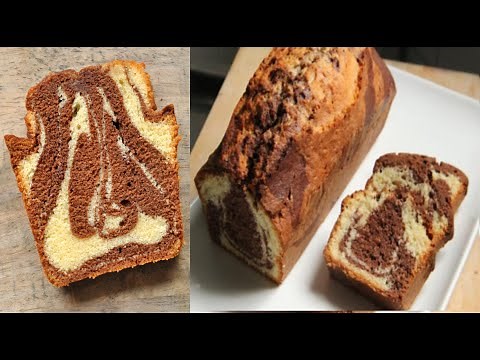 Gâteau marbré sans œufs et sans beurre au chocolat | Recette facile et rapide