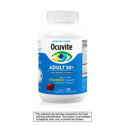Bausch   Lomb Ocuvite Adult 50  Eye Supplement Mini Softgels 150 ct. - Samsclub.com