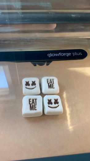 Engraved Marshmallows with Glowforge | Laser Engraving Food