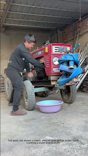 How to Start a Tractor by Hand | Old School Skill