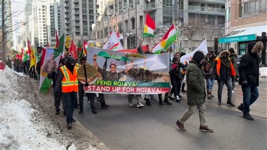 Silence Broken Against Rojava Today we gathered in front of the Ontario Parliament to protest the ongoing attacks on Rojava. From there, we marched to the American Consulate to once again demonstrate our solidarity with the people of Rojava. Together with the Canadian Kurdish Community Centre and Kurdish House, we organized this march and made a strong call against the ignoring of the attacks happening in Rojava. We raised our voices against silence, indifference, and political hypocrisy. Rojava