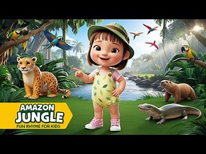 Amazon Jungle Animals for Kids | Fun Learning Rhyme | Arwa Rhymes