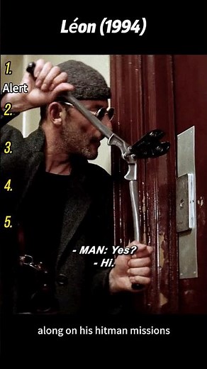 Léon: The Professional (1994) | Mathilda Accompanies Léon and Sees His World Up Close