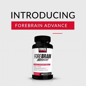 Could your brain use a boost? Age, stress, and other factors can have a negative impact on your mental performance. Thankfully, NEW Forebrain Advanced can help you optimize your brain for better thinking, decision-making, and cognitive performance. Our comprehensive formula works to help improve memory, mental energy, sharpness, focus, and concentration. Find Forebrain Advanced at Amazon.com | Force Factor