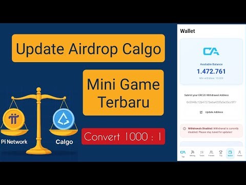 Update Airdrop Calgo ada Mini Game Terbaru Convert 10k : 1