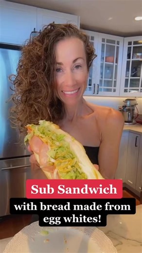 Move over Subway! My recipe cuts 70g carbs per footlong 🙌 What are you going to fill your sub sandwich with? | Keto Adapted - Maria Emmerich