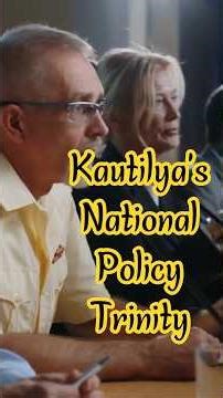 Kautilya's National Policy Trinity