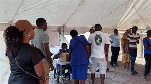 At Ongwediva Mayoral Park Polling Station, voter numbers are picking up again as people slowly trickle in. The polling station has already recorded over 1 000 voters who have cast their ballots. Although the turnout had slowed down around midday, the flow is increasing once more as evening approaches and it gets darker, with more voters arriving steadily to make their mark before closing time. VIDEO: Tuyeimo Haidula #NamibiaDecides2025 #ElectionWatch2025 #Oshana | Namibian Sun