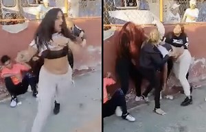 Chick Fight Shenanigans: Girl Gets Dropped With A Bottle To The Head!