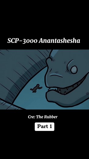 Part 1/5 | SCP 3000 also known as Anantashesha, is a massive, aquatic, serpentine entity strongly resembling a giant moray eel. #therubber #scp3000 #scpfoundation #fyp