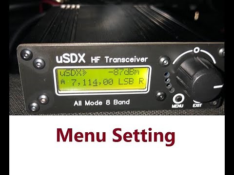 USDX USDR MENU SETTING
