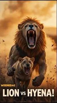 Furious Lion vs Hyena | Father Lion Saves Cub in Epic Fight | Real Wildlife Encounter