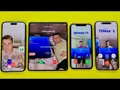 Four incoming Call IPhone 11, Samsung Z Fold vs iPhone 15PM, 14Max 512Gb Second Line