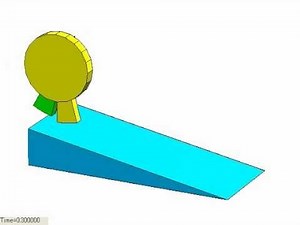 MBDyn - Ramp Walking Toy