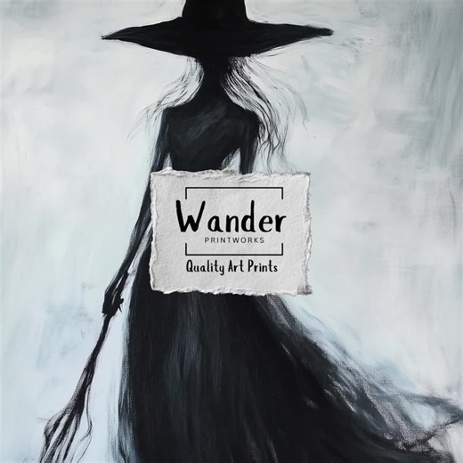 Witchy Woman Print: Smoky Witch Wall Art, Gothic Halloween Decor, Horror Fantasy Poster - Etsy