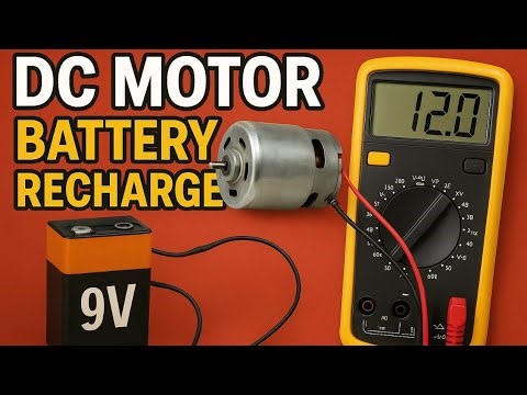 🔋recharge battery with DC motor|simple science Experiment ⚡️