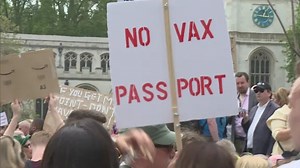 Anti-vaccination protest in London