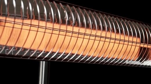 Veito Infrarot Heizstrahler Blade 2000 Watt - Terassenheizstrahler Terassenstrahler mit Fernbedienung und 3 Heizstufen