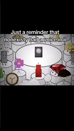 Nonexisty has a voice in Inanimate Insanity BFDIA #tpot #bfb
