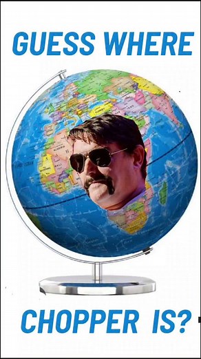 🌎🔍❓️NEW GAME: Guess where Chopper is? The winner gets a free 5am excavator wake up call from the construction site outside my hotel! | Heath Franklin's Chopper