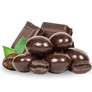 Dark Chocolate Covered Espresso Beans - by It's Delish, 2 Lbs Bulk | Coffee Lovers Snack | Gourmet Chocolates Candy Snacks | Made in USA, Vegan, Kosher