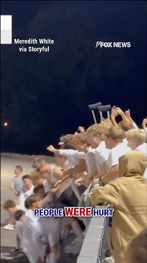 Railing COLLAPSES during high school win celebration #shorts #us #foxnews #soccer #sports #viral