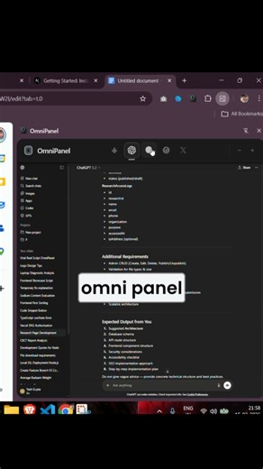 Yash | OmniPanel ek Chrome side-panel extension hai jahan multiple AI assistants ek hi jagah milte hain. Same webpage par rehkar ek click me AI... | Instagram