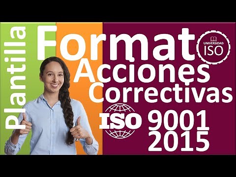 Hagamos un formato de acciones correctivas te muestro un ejemplo para ISO 9001:2015