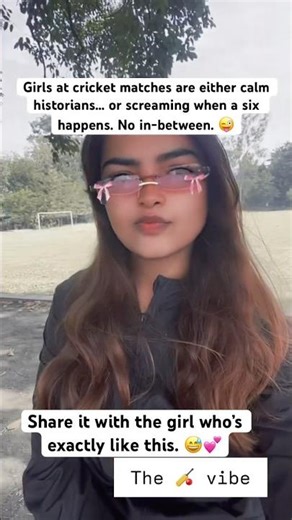 Girls at Cricket Matches Be Like 🤣🏏 #RelatableShorts #CricketHumor #Shorts #Funny #share