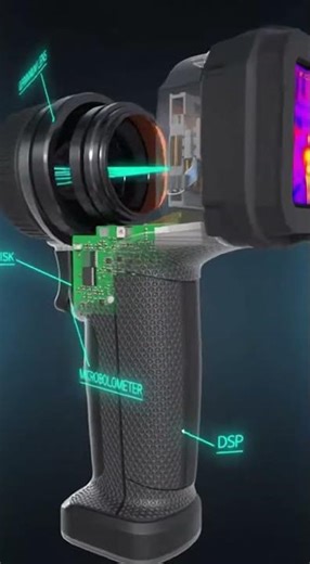 How does thermal imaging work?This 3D animation explains the working #viral #automobile