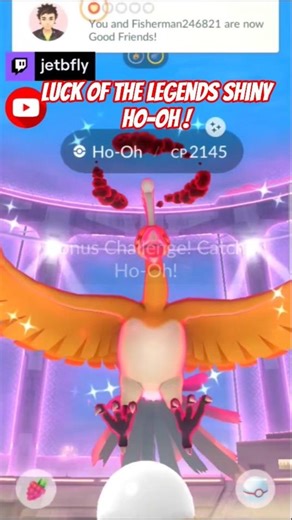 Luck of the legends came quick! #hooh #dynamax #legendary #pokemon go