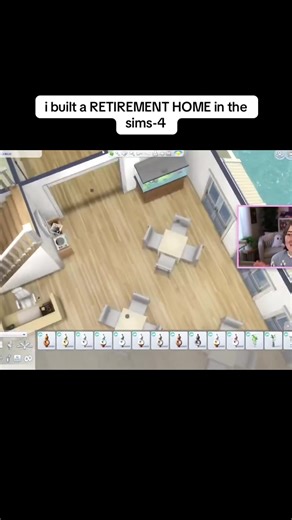 i built a RETIREMENT HOME in the sims-4